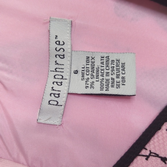 Paraphrase Fit Flare Fully Lined Novelty Print Dress 60s Size 6 - Picture 5 of 11